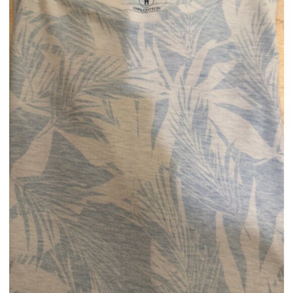 Benson Reverse Print Slub T-Shirt, Blue, Size Medium - Picture 5 of 5